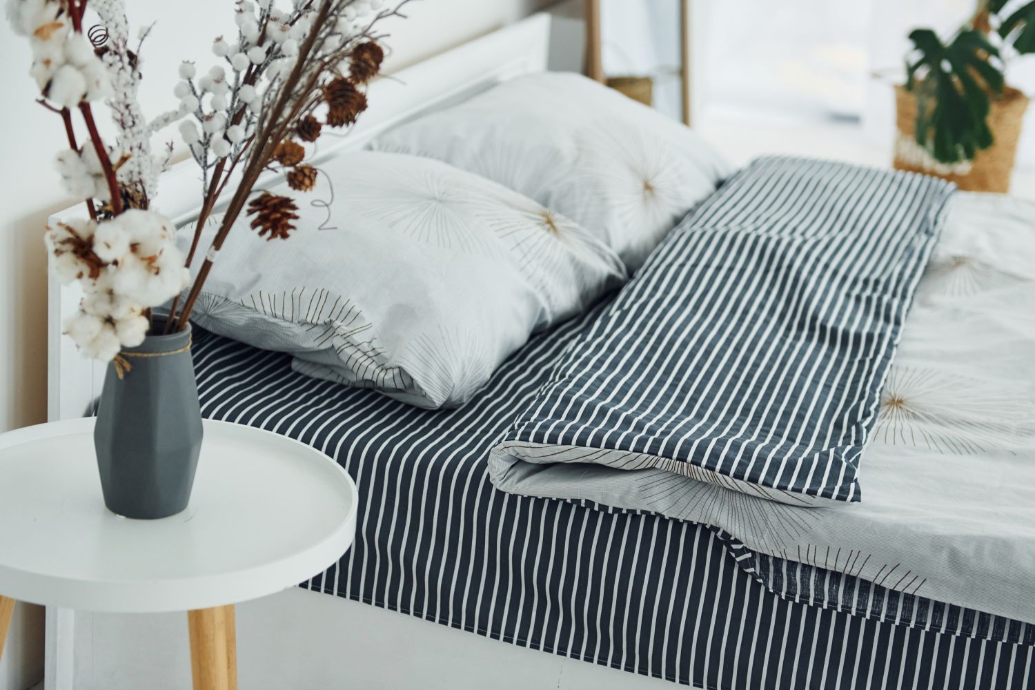 striped bedding